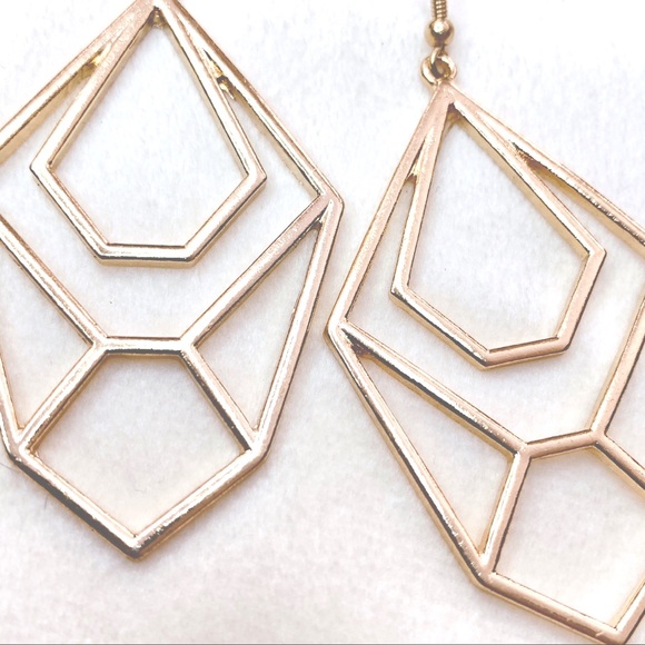 ❣️$25/3❣️Huge Art Deco Dangle Earrings - Picture 6 of 9